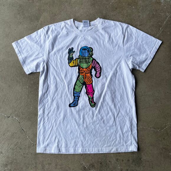 VTG Y2K BILLIONAIRE BOYS CLUB T-SHIRT ASTRONAUT MULTICOLOR STREETWEAR MENS LARGE - Picture 1 of 5